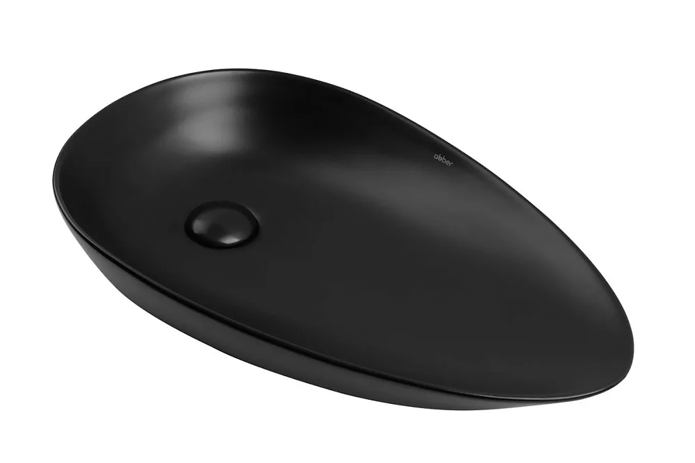 Накладная раковина Abber Bequem AC2117MB матовая черная Sancos — официальный сайт