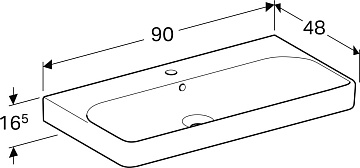 Раковина Geberit Smyle 90 белая