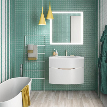 Мебельная раковина KERAMA MARAZZI Riva 80, глянцевая белая