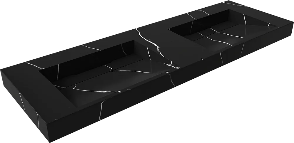 Раковина Armadi Art Flat Nero Marquina 140 Sancos — официальный сайт