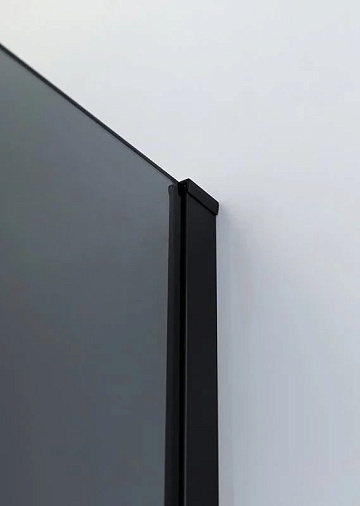 Душевой уголок Cezares Slider AH 1 100-90/100 Grigio Nero профиль черный, стекло серое