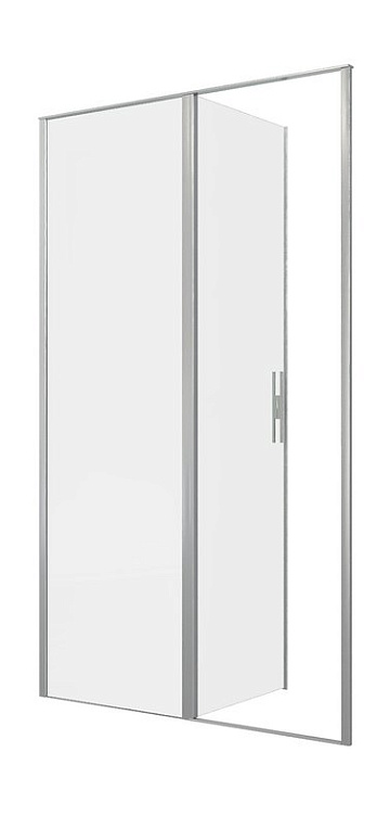 Душевая дверь в нишу Allen Brau Priority 3.31032.BA 120 см, профиль серебро браш, стекло прозрачное 