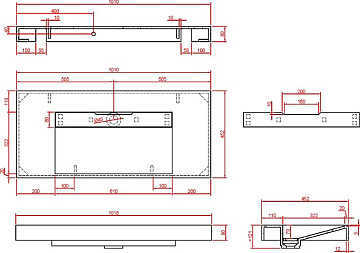 Раковина Armadi Art Flat Calacatta 100