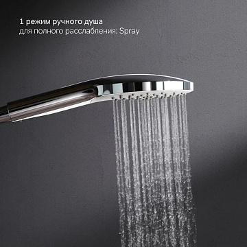 Душевой гарнитур AM.PM Gem F0190000, хром