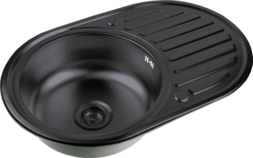 Мойка кухонная Zorg Inox PVD SZR 7750  GRAFIT графит Sancos — официальный сайт