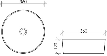 Накладная раковина Ceramicanova Element CN5001