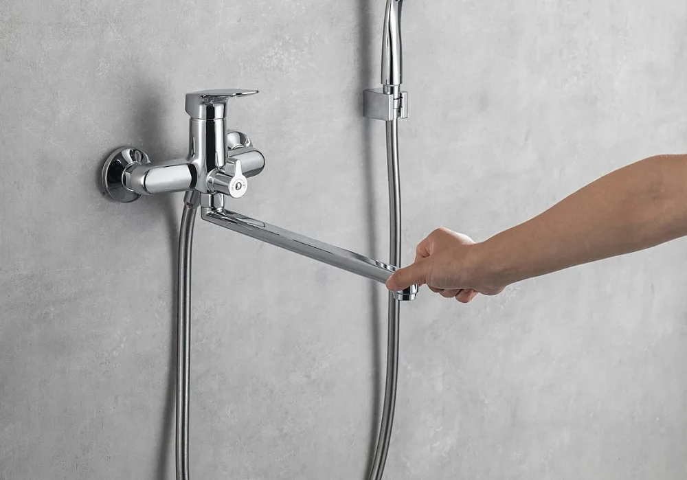 Смеситель для ванны с душем AQUATEK Вега AQ1042CR, хром Sancos — официальный сайт