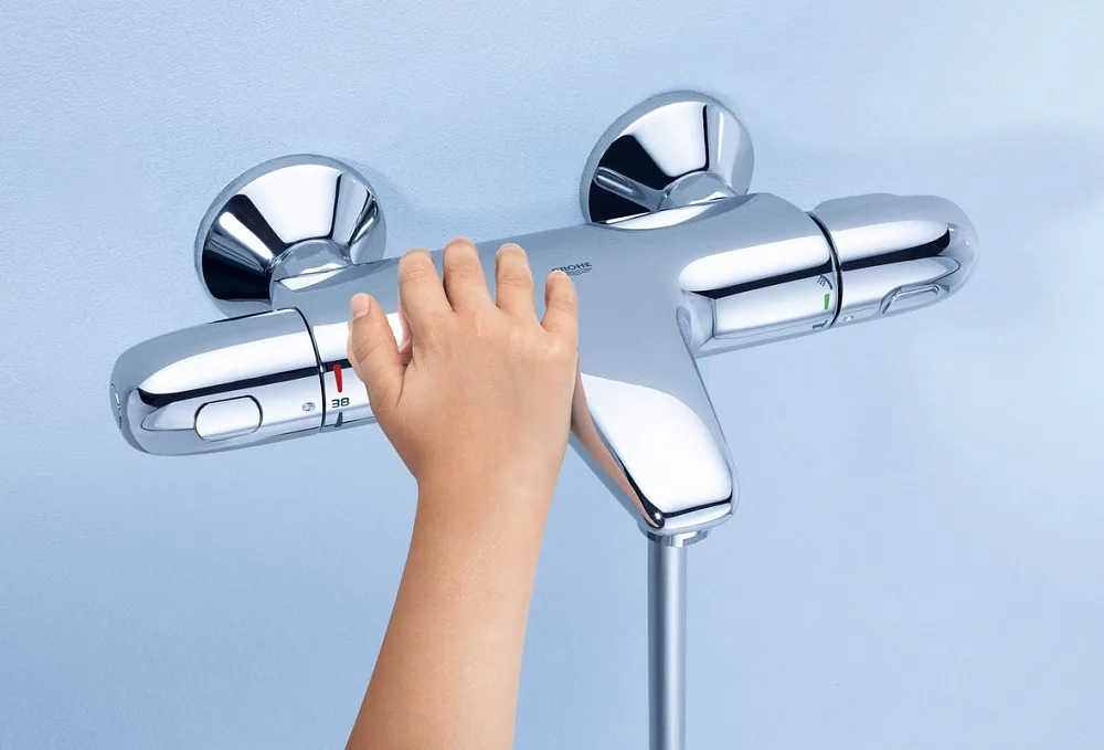 Термостатический смеситель Grohe Grohtherm 1000 New 34155003, для ванны с душем Sancos — официальный сайт