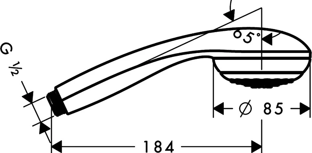 Душевая лейка Hansgrohe Crometta 85 1jet 28585000 Sancos — официальный сайт