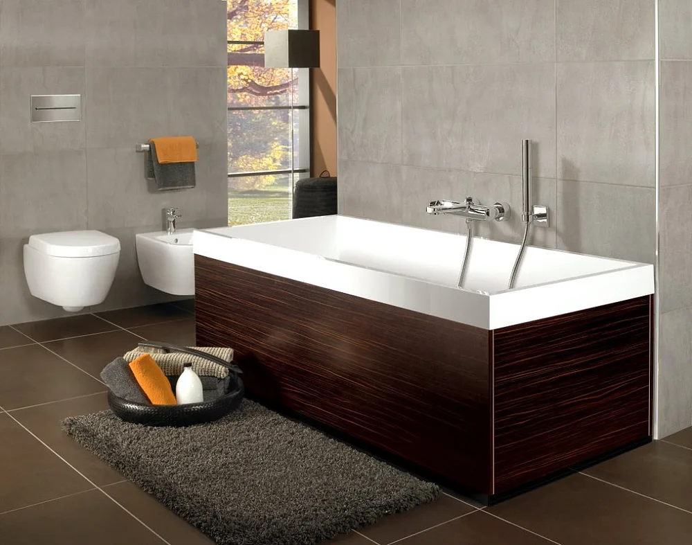 Акриловая ванна Villeroy & Boch Squaro UBQ170SQR2V-01 170x75 см, встраиваемая, цвет альпийский белый Sancos — официальный сайт