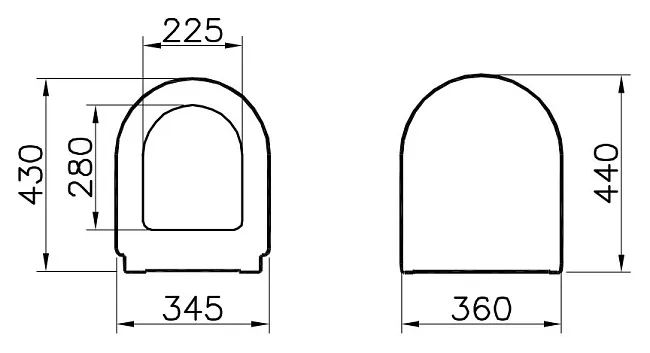 Крышка-сиденье VitrA Zentrum 94-003-009 с микролифтом, петли хром Sancos — Оригинал