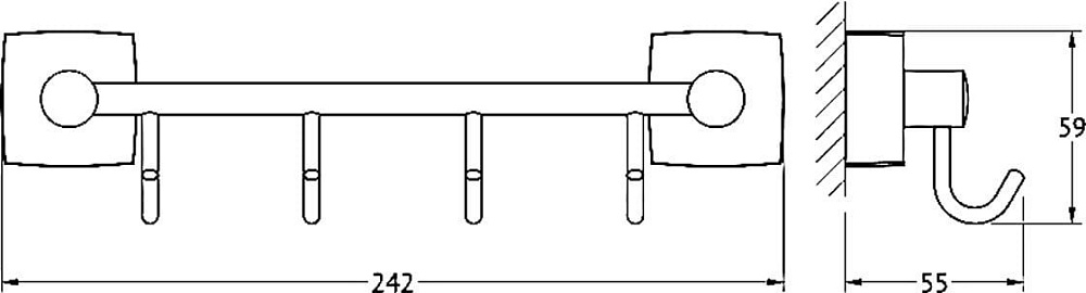 Крючок FBS Esperado ESP 025 на планке