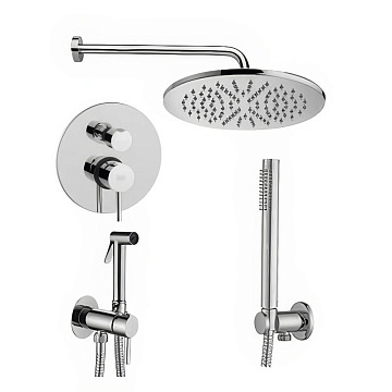 Комплект для ванной Paffoni Light KITZLIG018CR С ВНУТРЕННЕЙ ЧАСТЬЮ, хром