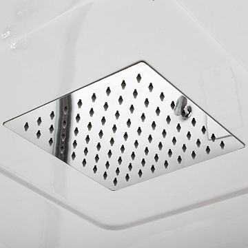 Душевая кабина DTO K409S 90х90, LED, профиль хром, стекло прозрачное