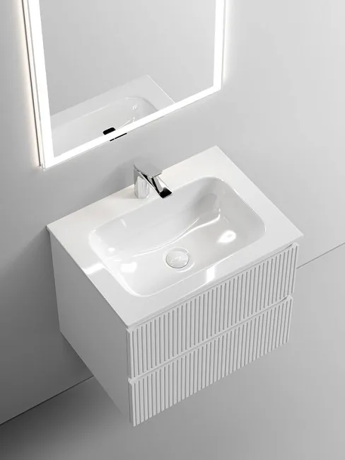Тумба под раковину Sancos Snob T 60 подвесная Bianco (белый), SNT60W Sancos — Оригинал