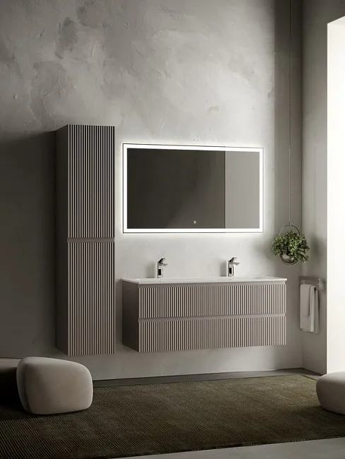 Тумба с раковиной Sancos Snob R 120 см, doha soft, раковина CN7016 Sancos — Оригинал