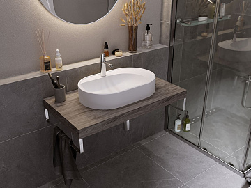 Накладная раковина Uperwood Luna 2911020344 60 см, белая