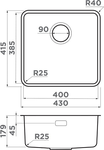 Мойка кухонная Omoikiri Omi 43-U/I Ultra-LG светлое золото