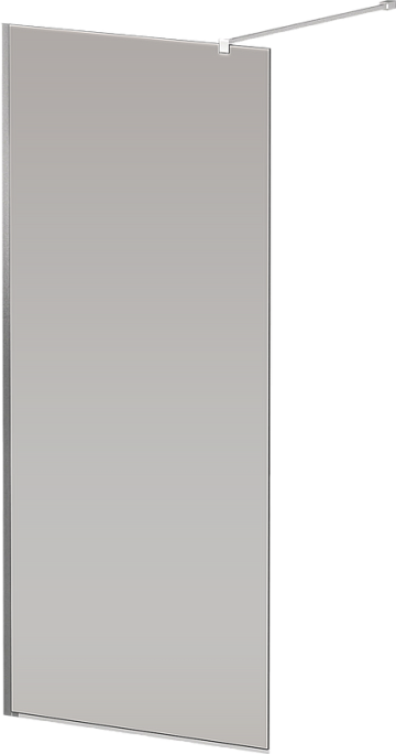 Душевая перегородка Cezares Liberta -L-1-80-120-GR-Cr профиль хром, стекло серое
