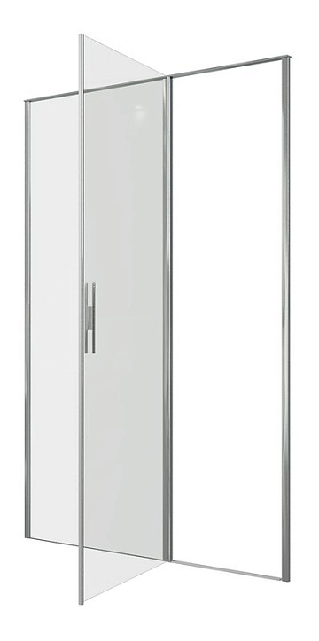 Душевая дверь в нишу Allen Brau Priority 3.31034.00 140 см, профиль хром, стекло прозрачное Optiwhit