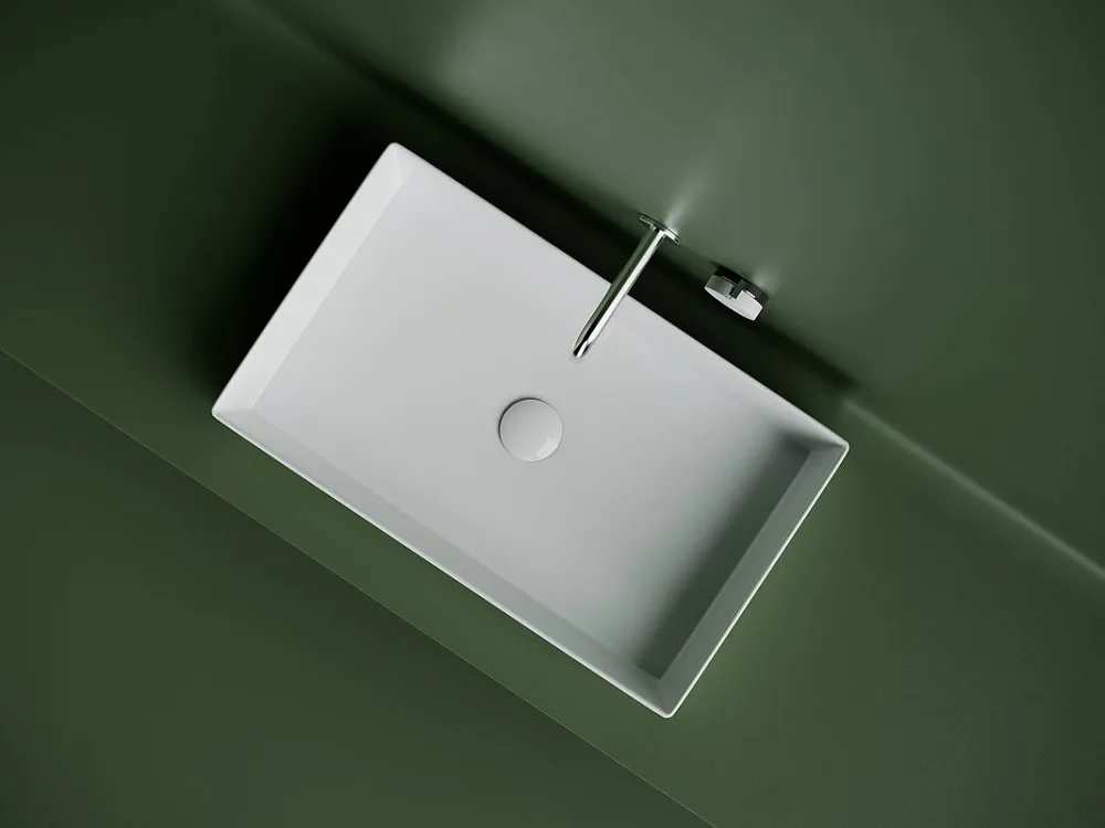 Накладная раковина Ceramicanova Element CN6070 белая глянцевая Sancos — официальный сайт