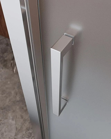 Душевой уголок Cezares Molveno AH 11 120+90 P Cr 120х90 см, профиль хром, стекло рифленое