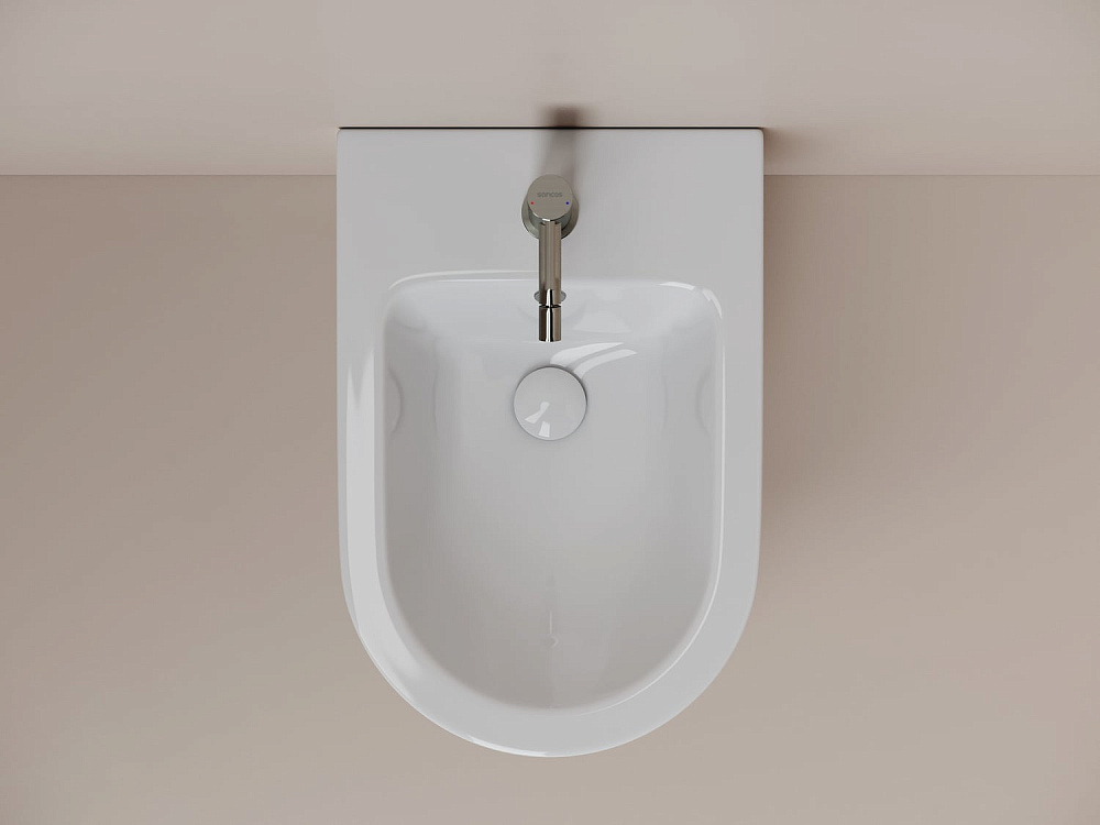 Биде подвесное Ceramicanova Whirl CN11008 белый