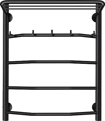 Полотенцесушитель электрический Secado Агата 1 КСП 60x50, черный, L