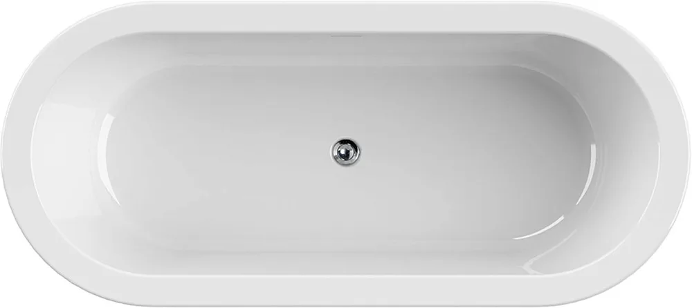 Акриловая ванна Cezares Slim SLIM CENTRAL-180-80-60-NERO-SET 180x80 см, отдельностоящая, черная мато Sancos — официальный сайт