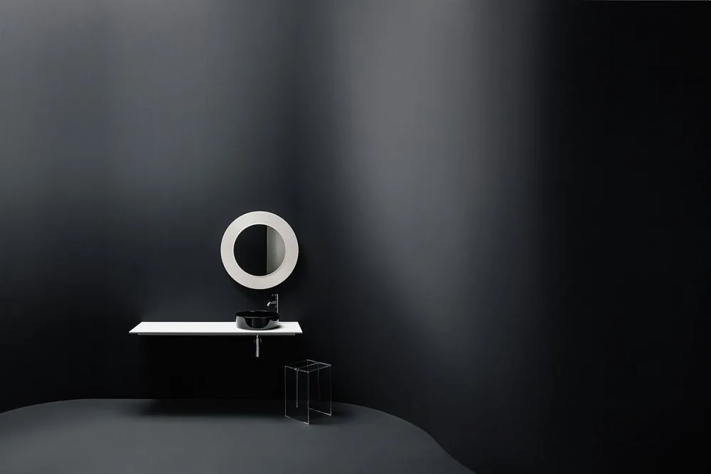 Зеркало круглое Laufen Kartell by Laufen 80 белое Sancos — официальный сайт