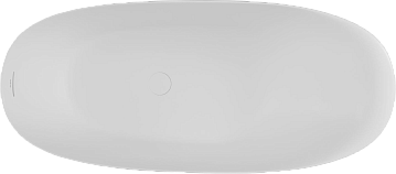 Ванна из искусственного камня Allen Brau Krion Neo XL 180x80 см, отдельностоящая, матовая белая, ова