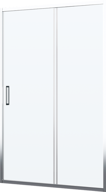 Душевая дверь в нишу Wasserkraft Main 41S05 120 см, профиль серебристый, стекло прозрачное