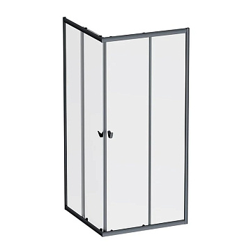 Душевой уголок AM.PM Sunny W87G-403-9090-BT 90x90 см, черный матовый