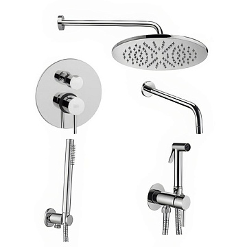 Комплект для ванной Paffoni Light KITZLIG019CR139 С ВНУТРЕННЕЙ ЧАСТЬЮ, хром