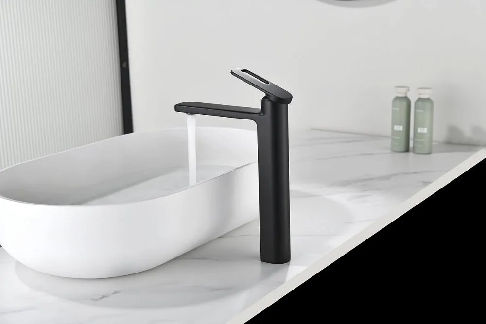 Смеситель для раковины Black&White Gravity 7203MB matt black Sancos — официальный сайт