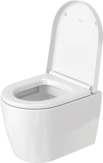 Крышка-сиденье Duravit ME by Starck 0020190000 с микролифтом, петли хром Sancos — Оригинал