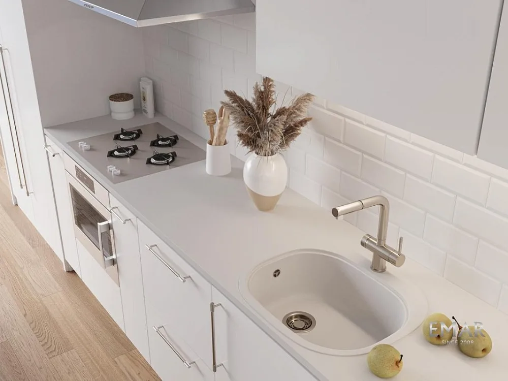 Мойка кухонная Emar Quartz EMQ-1570.C Агат Sancos — официальный сайт