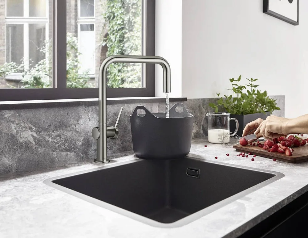 Смеситель для кухни Hansgrohe Talis M54 72806800 сталь Sancos — официальный сайт
