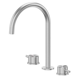 Смеситель для раковины Abber Wasser Kreis 316 AF8108BST-M брашированная сталь