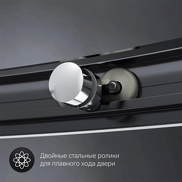 Душевой уголок AM.PM Like W83G-302U120CT64 120x80 профиль матовый хром, стекло прозрачное