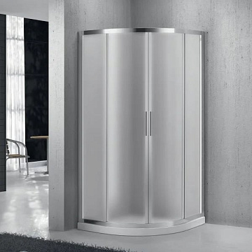 Душевой уголок BelBagno Sela R-2-90-P-Cr стекло рифленое