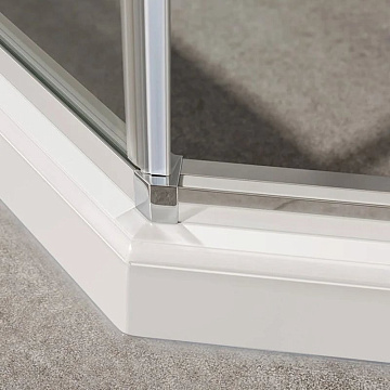 Душевой уголок Vincea Slim-U VSP-2SU900CL 90x90 см, профиль хром, стекло прозрачное