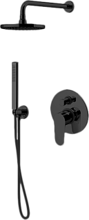 Душевой комплект Gattoni H2OMIX 7000 KTH715/PDNO, С ВНУТРЕННЕЙ ЧАСТЬЮ, nero opaco