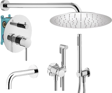 Комплект для ванной Plumberia Selection Ixo KITZXO19CR260 С ВНУТРЕННЕЙ ЧАСТЬЮ, хром