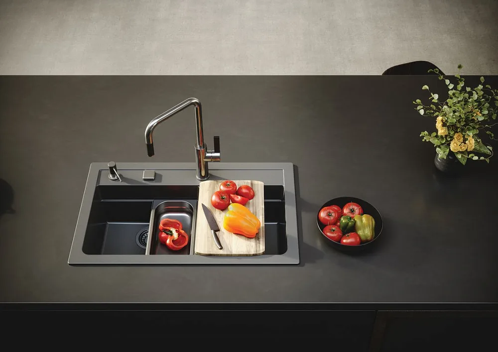 Смеситель для кухни Alveus Romi 1132176 хром Sancos — официальный сайт