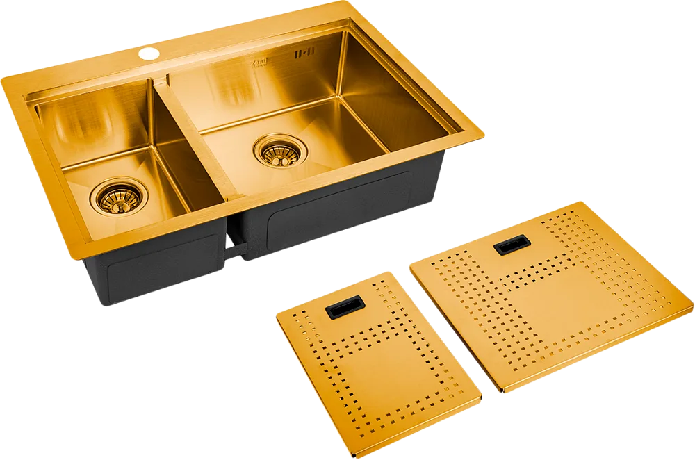 Мойка кухонная Zorg Master N-78-2-52-R Bronze Sancos — официальный сайт