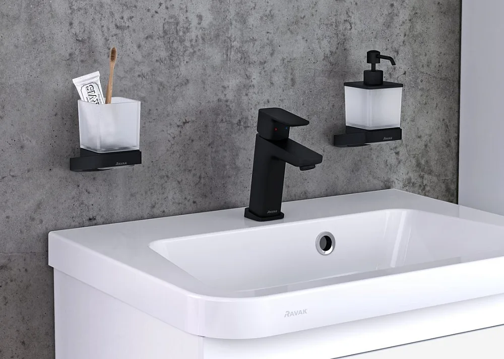 Смеситель для раковины Ravak 10° Free X070150 черный матовый Sancos — официальный сайт