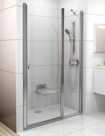 Душевая дверь в нишу Ravak Chrome CSD2-110 Transparent, профиль блестящий