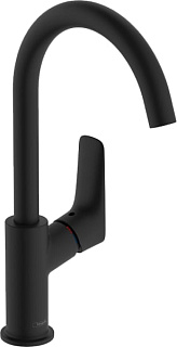 Смеситель для раковины Hansgrohe Logis 71130670 матовый черный
