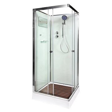 Душевая кабина DTO K409 90х90, профиль хром, стекло прозрачное